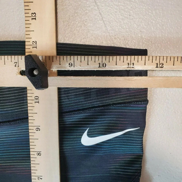 Nike Pro HyperCool Rainbow Stripe Wind Wrap Cropped Athletic Leggings Size XS - Picture 9 of 11